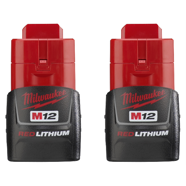 2-pk of M12 REDLITHIUM 12V Compact Batteries