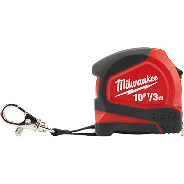 10 ft./ 3m Keychain Tape Measure with LED