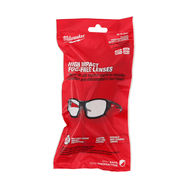 Clear Hi Performance Safety Glasses