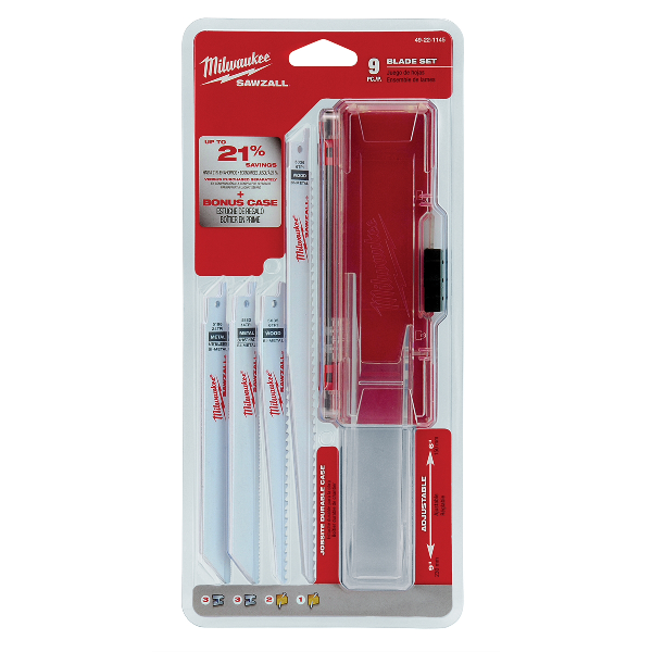 General Purpose 9pc sawzall Blade Set