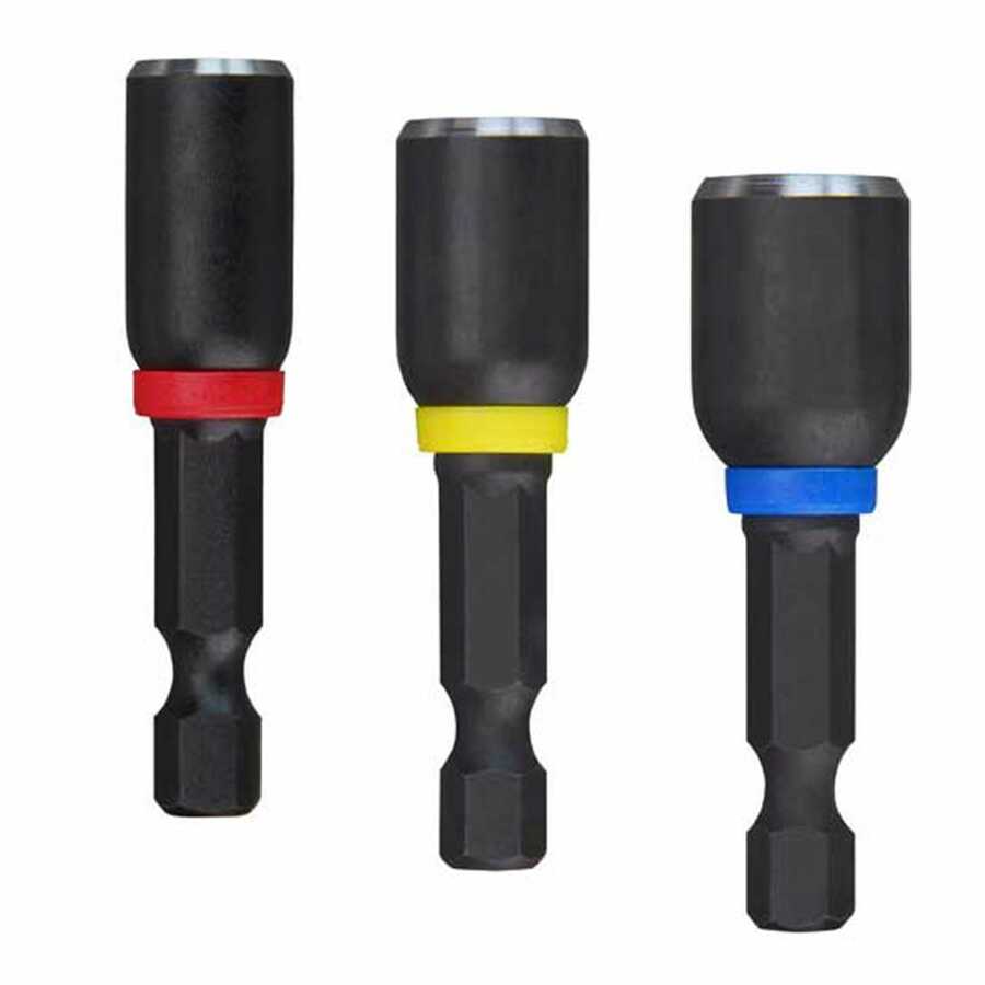 Shockwave 1-7/8" Magnetic Nut Driver Set 3-Pc
