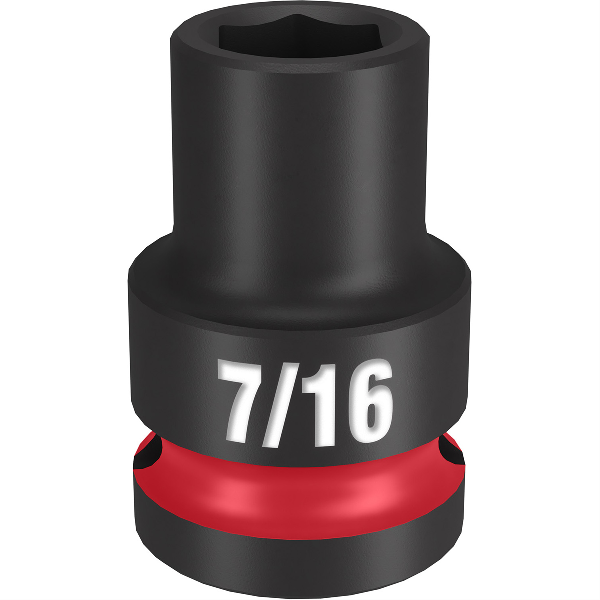 SHOCKWAVE Imp Duty 1/2"Dr 7/16" Std 6PT Socket