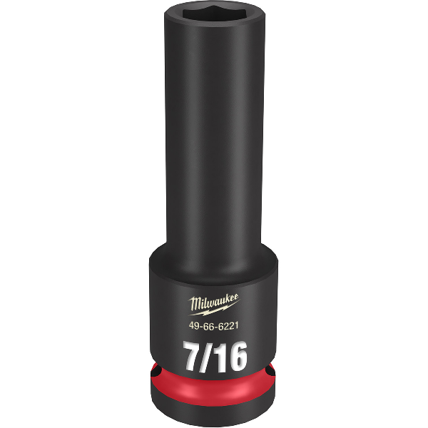 SHOCKWAVE Imp Duty 1/2"Dr 7/16" Dp 6PT Socket