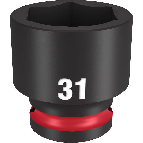 SHOCKWAVE Imp Duty 1/2"Dr 31MM Std 6PT Socket