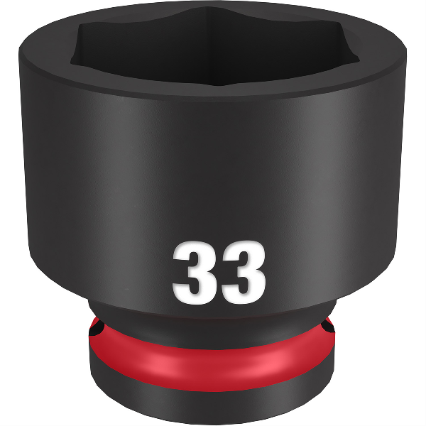 SHOCKWAVE Imp Duty 1/2"Dr 33MM Std 6PT Socket