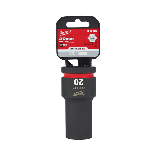 SHOCKWAVE Imp Duty 3/4"Dr 20MM Dp 6-PT Socket