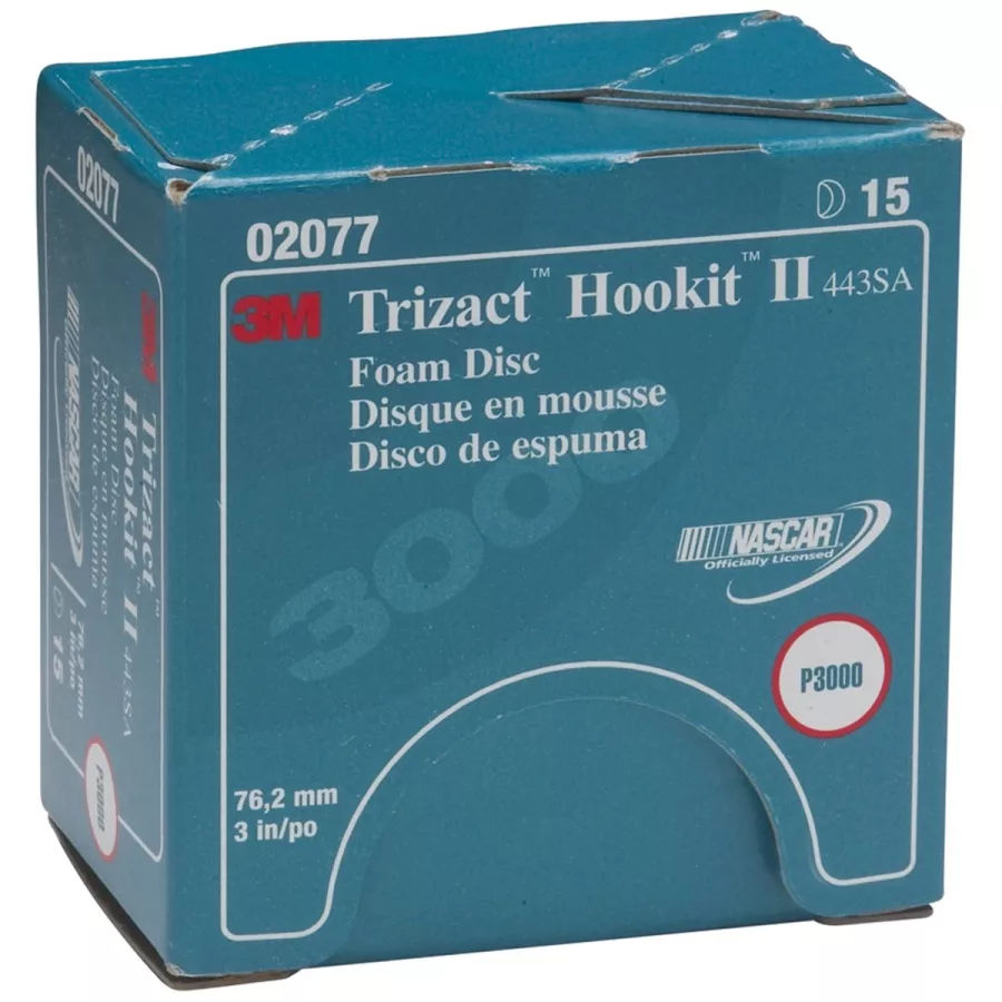 TRIZACT HOOKIT II 3" FOAM DISCS 15/BX