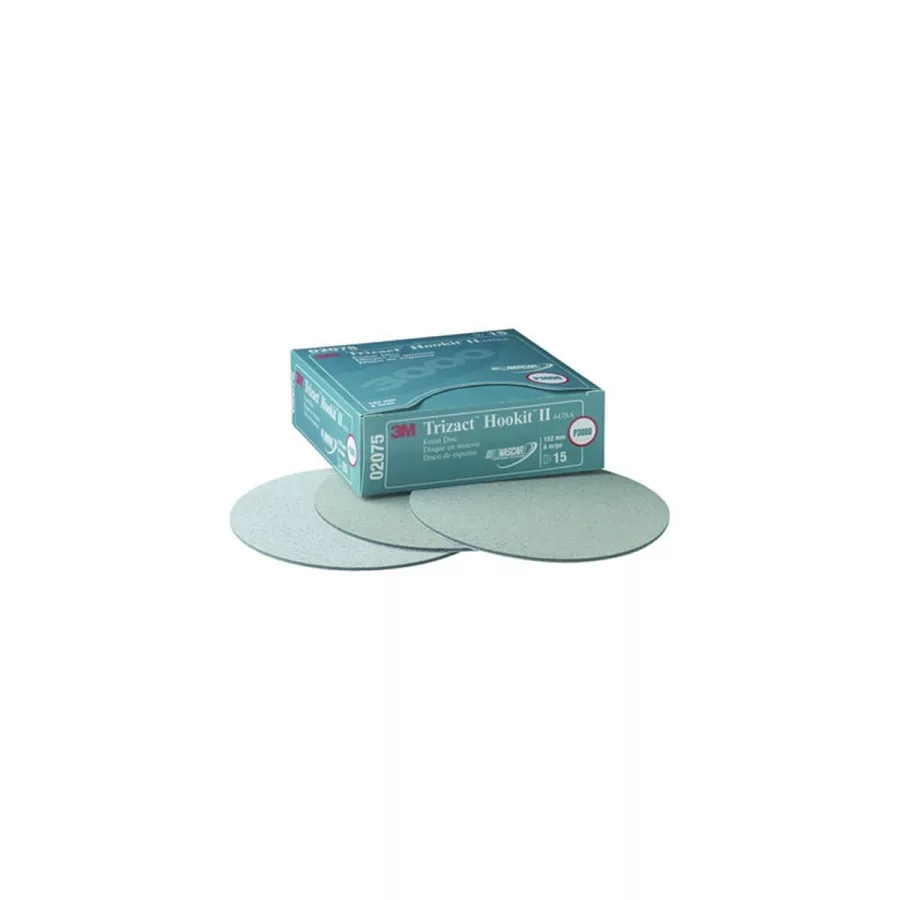 TRIZACT HOOKIT II FOAM DISCS 6 IN 15 PER BOX