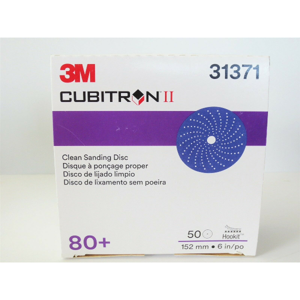 3M Automotive | 31371 | 3M Cubitron II 6" 80+ Clean Sanding Discs for Automotive