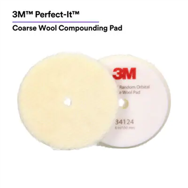 3Mâ„¢ Perfect-Itâ„¢ Random Orbital Coarse Wool Compounding Pad 3