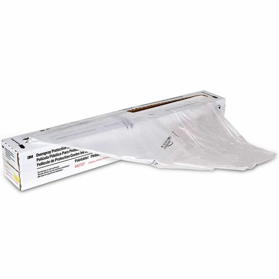 Overspray Protective Sheeting, 12 Feet x 400 Feet 1 Roll | 3M | 6727