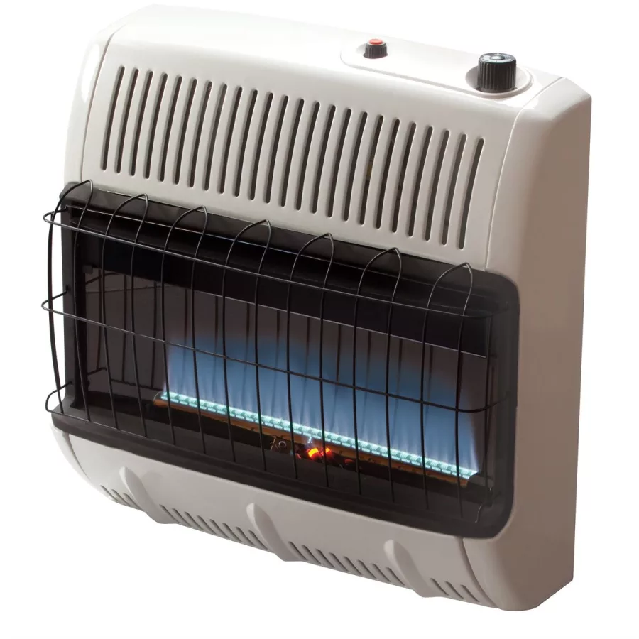 Vent Free 30,000 BTU Blue Flame, LP Gas Heater