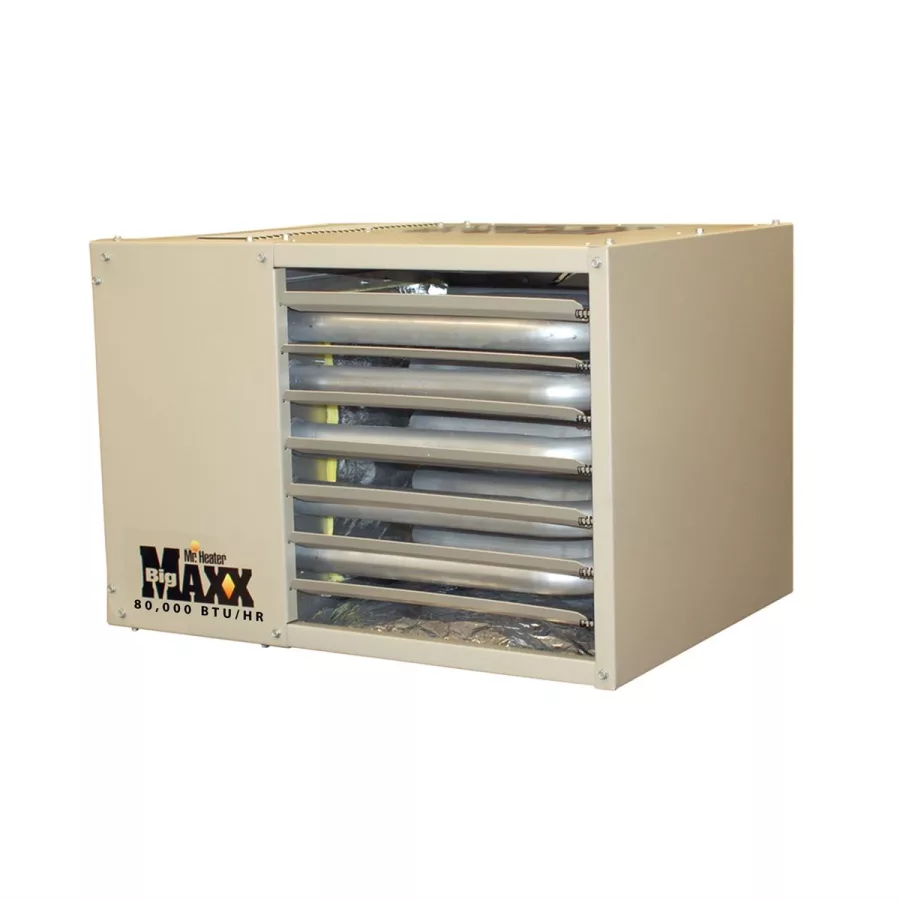 Big Maxx Nat. Gas Unit Heater, 80,000BTU/Hr. Big Maxx Nat. Gas Unit Heater, 80,000BTU/Hr.