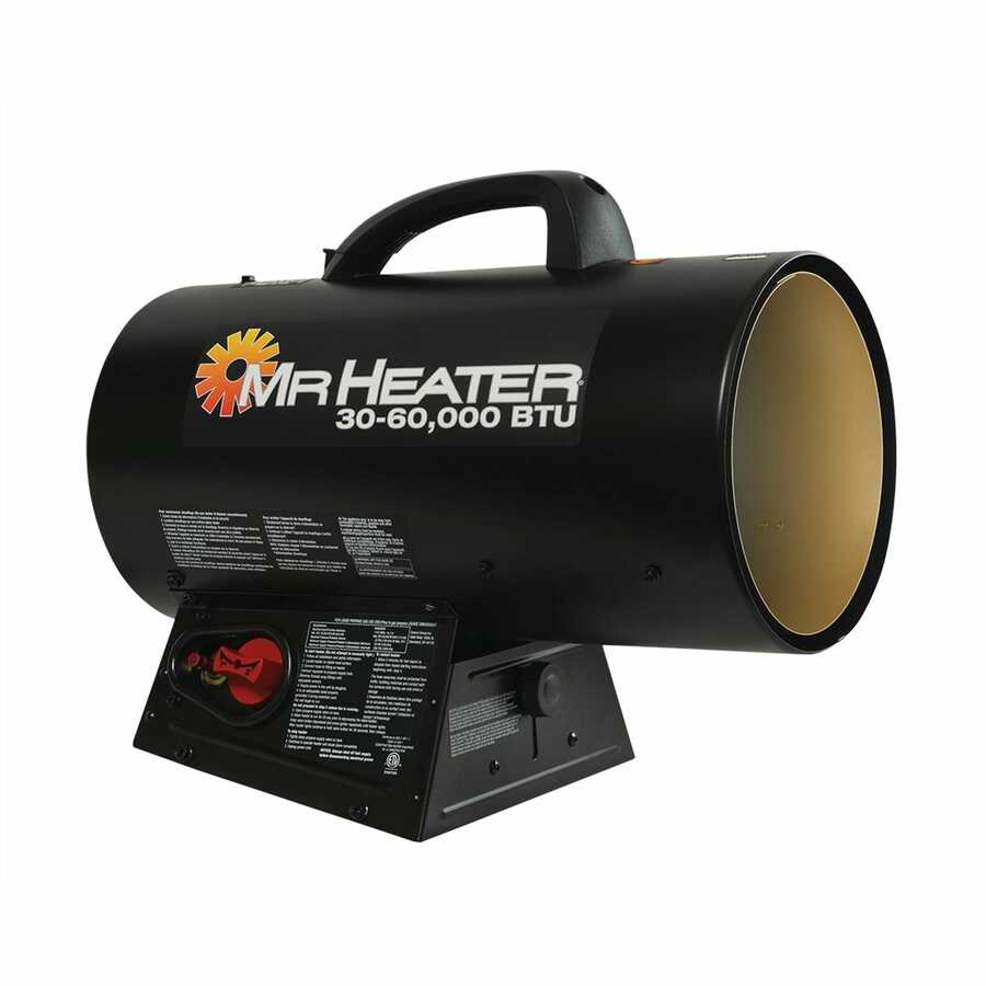 QBT Forced Air Propane Heater, 30-60,000 BTU/Hr.