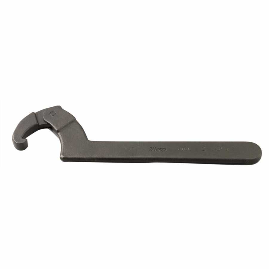 Adjustable Hook Industrial Black Spanner Wrench 2 to 43/4 Span