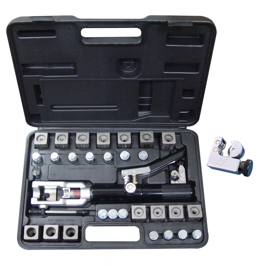 Deluxe Master Universal Hydraulic Flaring Tool Kit