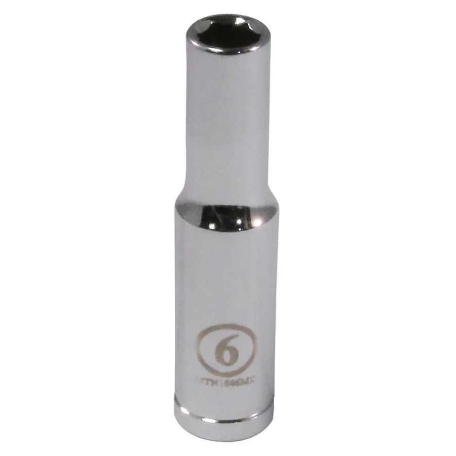 (image for) 1/4" Drive 6MM 6 Point Deep Socket