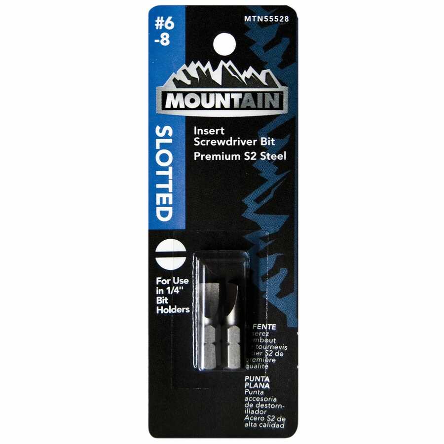 Mountain No. 6-8 Slotted Insert Bit 2 PK