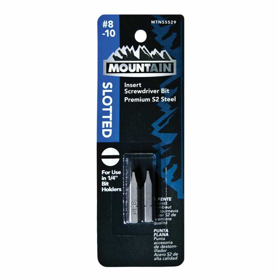 Mountain No. 8-10 Slotted Insert Bit 2pk