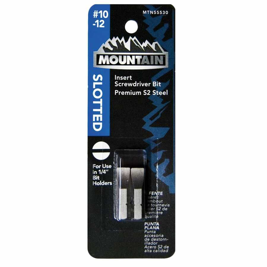 Mountain No. 10-12 Slotted Insert Bit