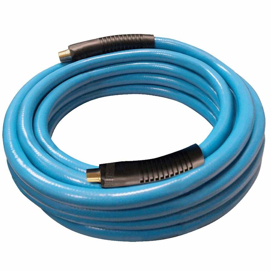 Mountain 91009404 3/8" X 12' Blue Reinforced Poly Urethane Re-coil Air Hose 