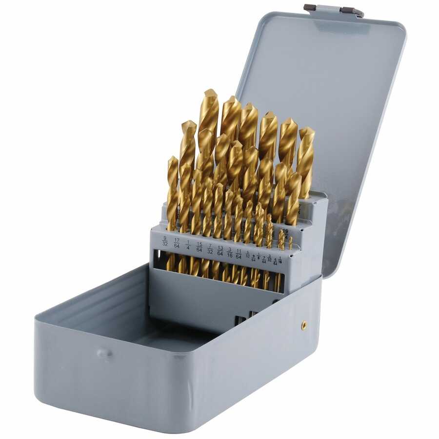 29 Pc. Titanium Drill Bit Set