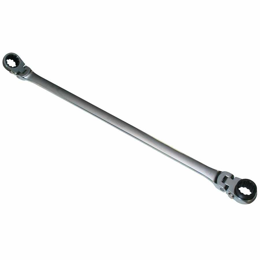 11/16" x 3/4" Ratcheting Double Box Flex Wrench