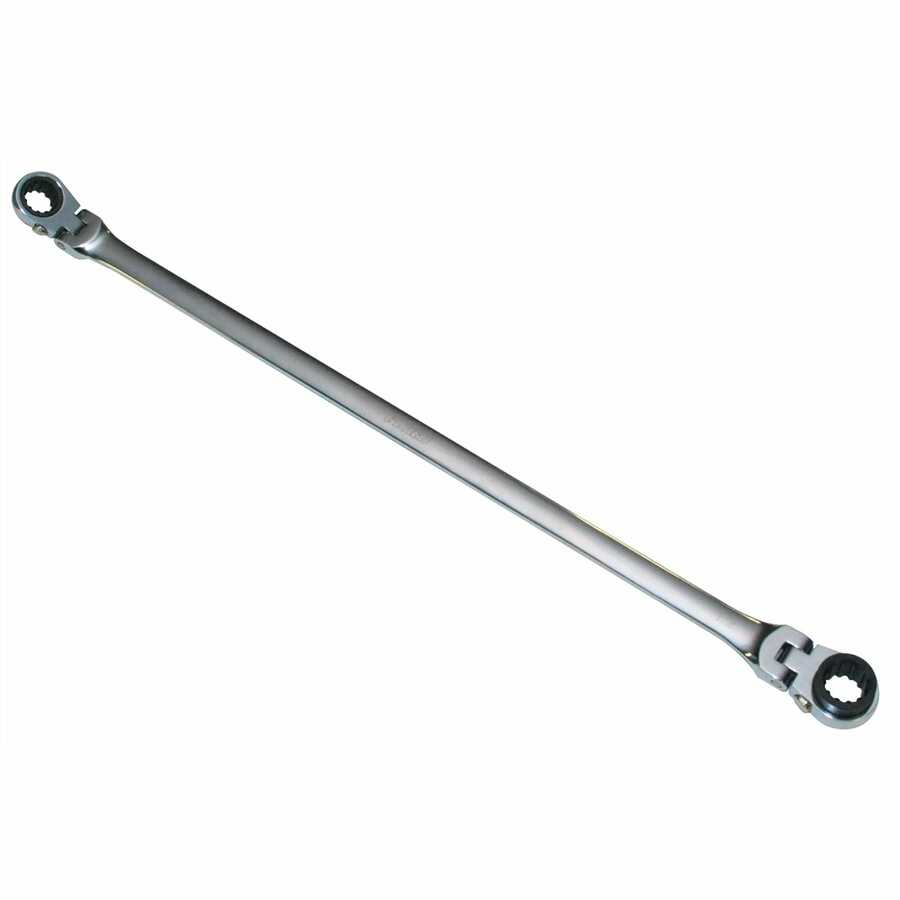 7/16" x 1/2" Ratcheting Double Box Flex Wrench