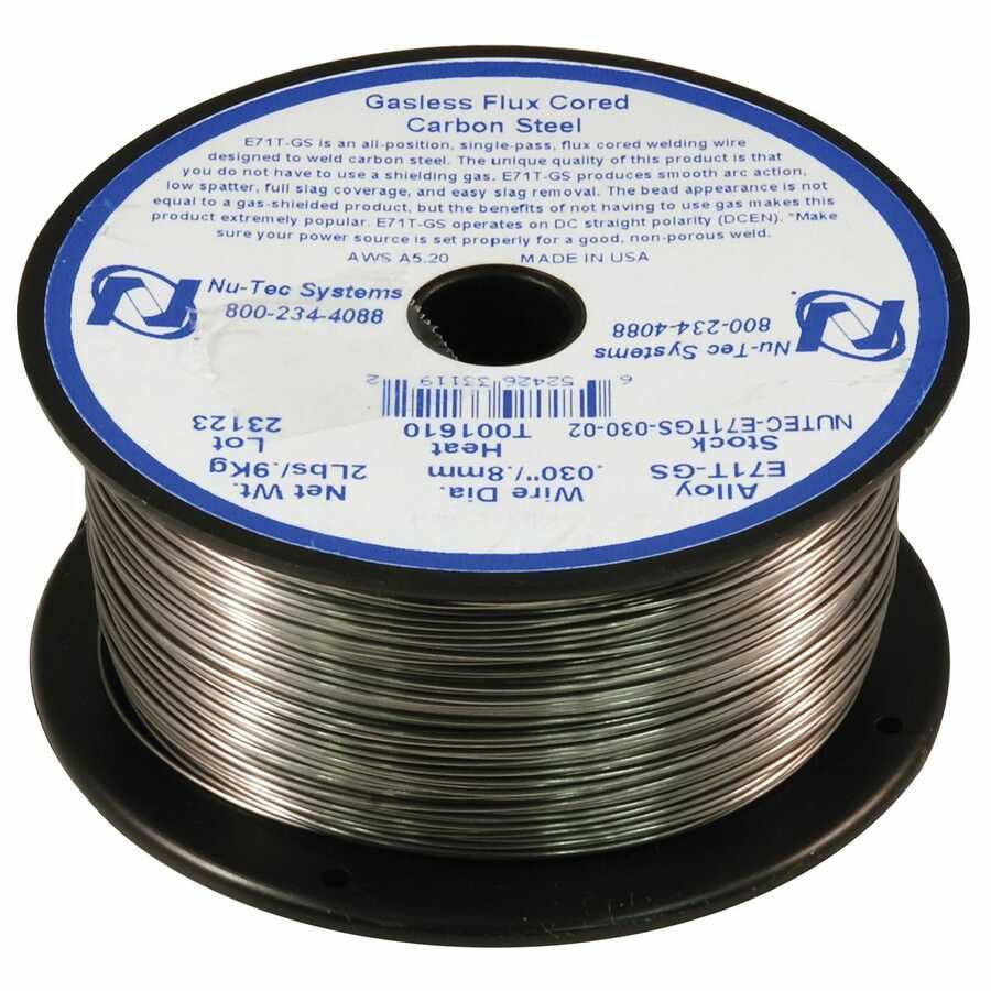 WELDING WIRE .030" FLUX-CORED E71T-GS (4" SPOOL)