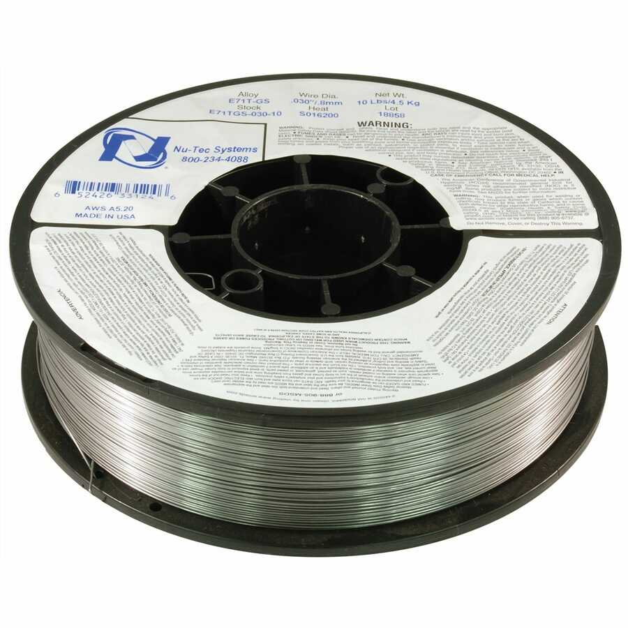 WELDING WIRE .030" FLUX-CORED E71T-GS (8" SPOOL)