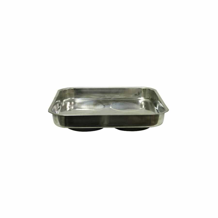 Stainless Steel Magnetic Parts Tray 11 x 11 Inch