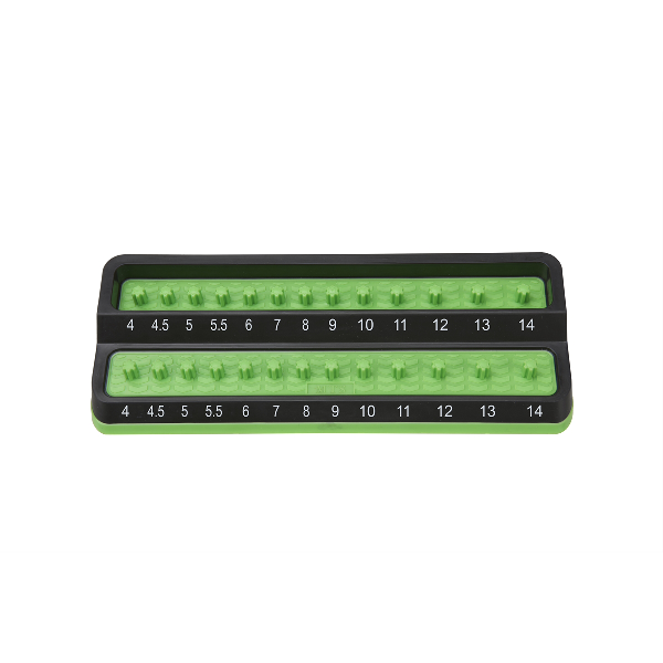 1/4 in. Metric Peg Socket Holder, Green