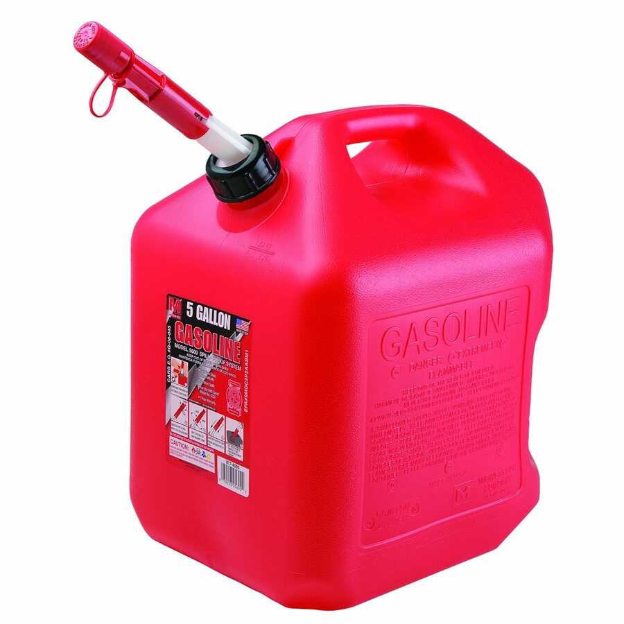 Auto Shutoff Gasoline Can 5 Gallon