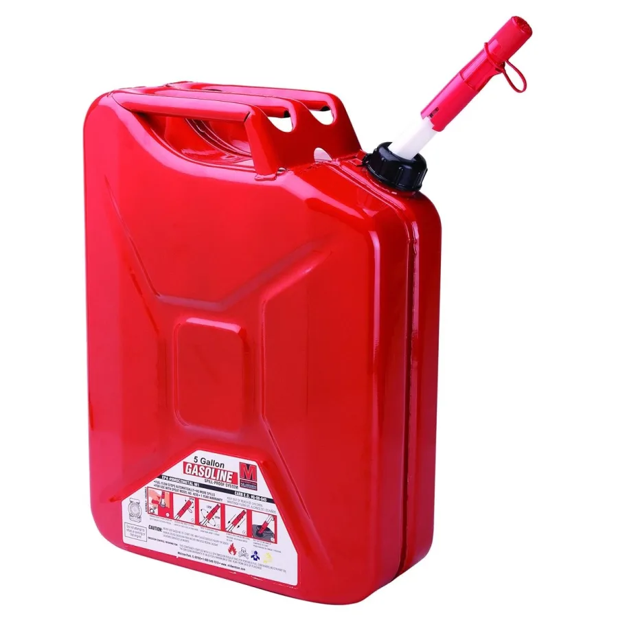 (image for) 5 Gallon Metal Auto Shutoff Jerry Can
