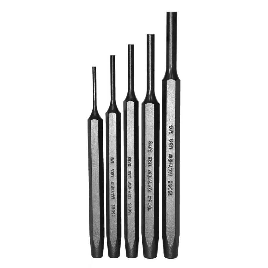 Pin Punch Set - 5-Pc