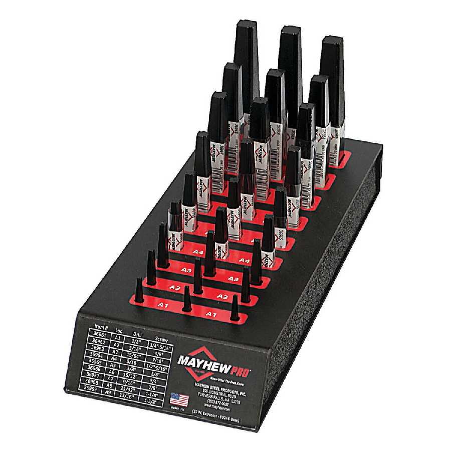 27 Pc Screw Extractor Display