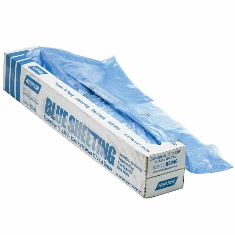 14' X 350' Paintable Blue Plastic Sheeting