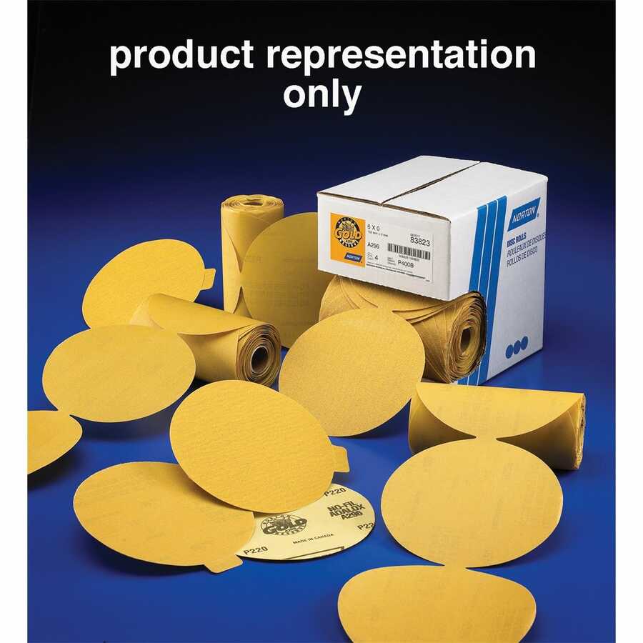 Norton Gold Reserve 6" PSA Disc Rolls Grade P120B 83817 100 discs 
