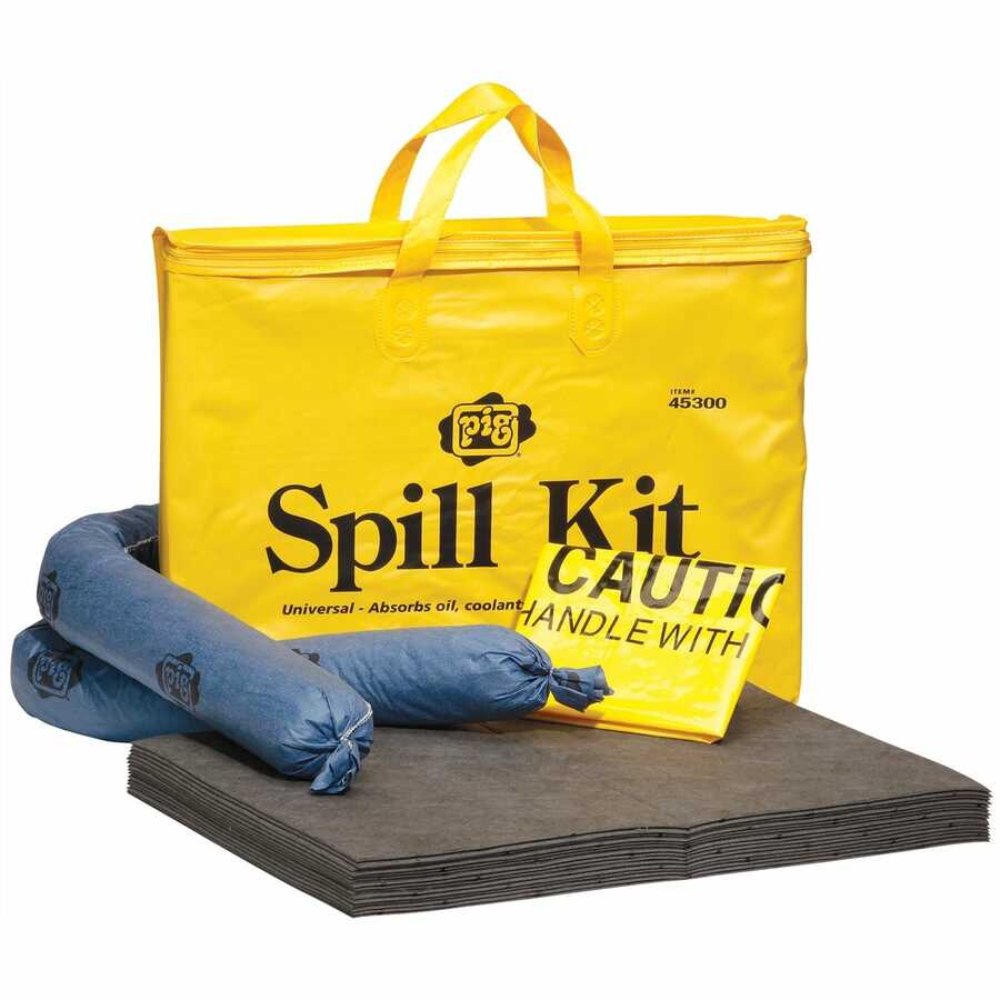 PIG Universal Spill Kit Absorbs 5 Gallons