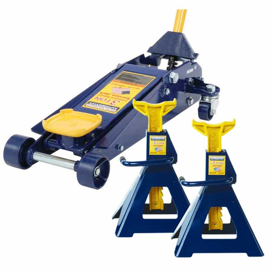 3 Ton Jack and Jack Stand Combination
