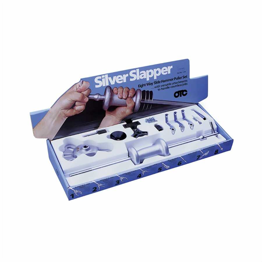 `Silver Slapper` 8-Way Slide Hammer Puller Set