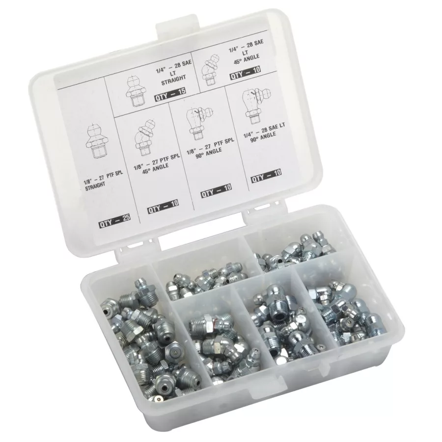 80 Piece SAE Grease Fitting Kit 80 Piece SAE Grease Fitting Kit