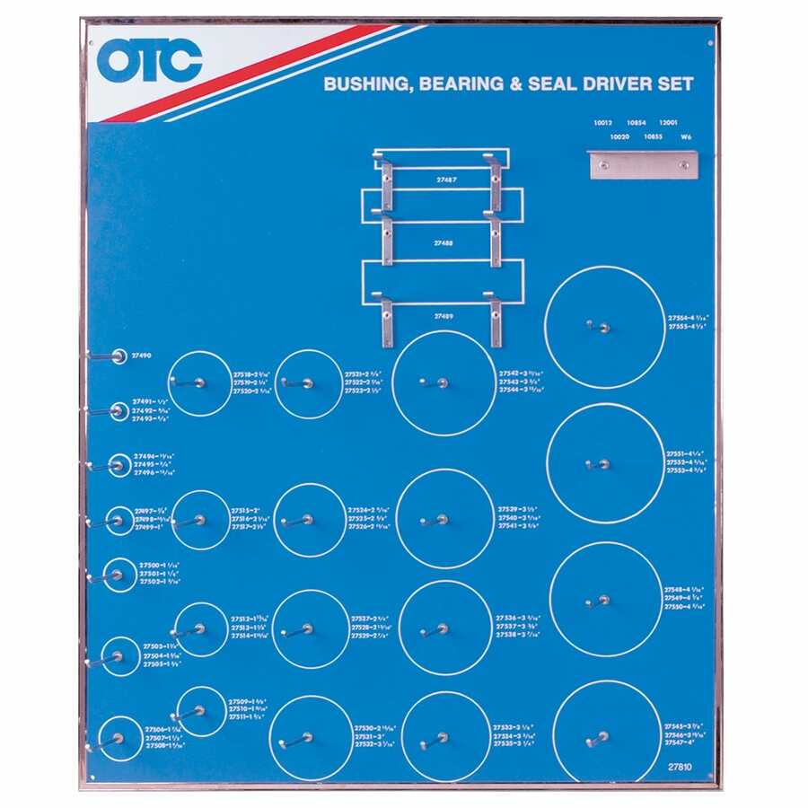Driver Tool Set Organizer Board