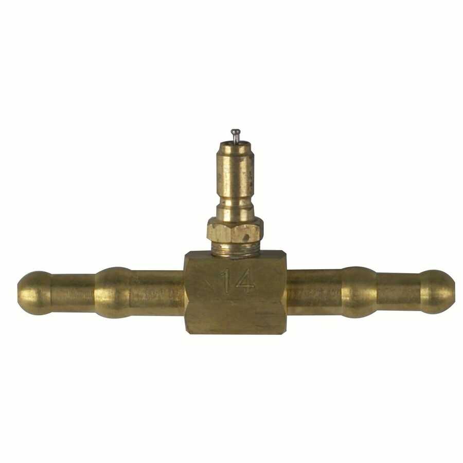 Double End Hose Adapter with Valve 5/16" & 3/8"
