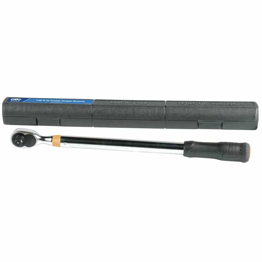 Preset Torque Wrench, 1/2" 140 ft-lb