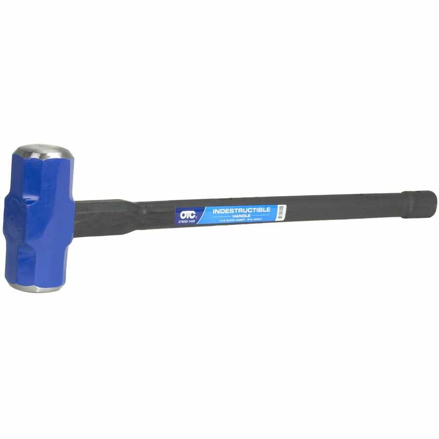 14 lb., 30"Double Face Sledge Hammer, Indestr.Hdle