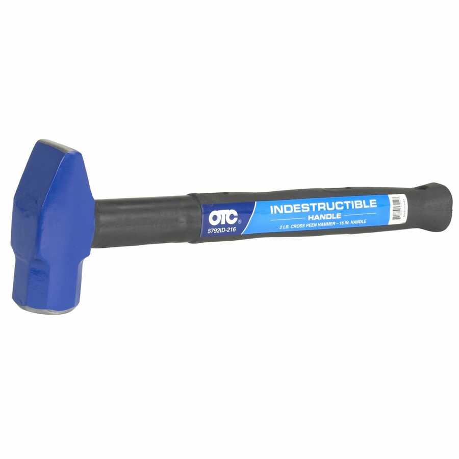 2 lb. 16"Cross Pein Hammer, Indestructible Handle