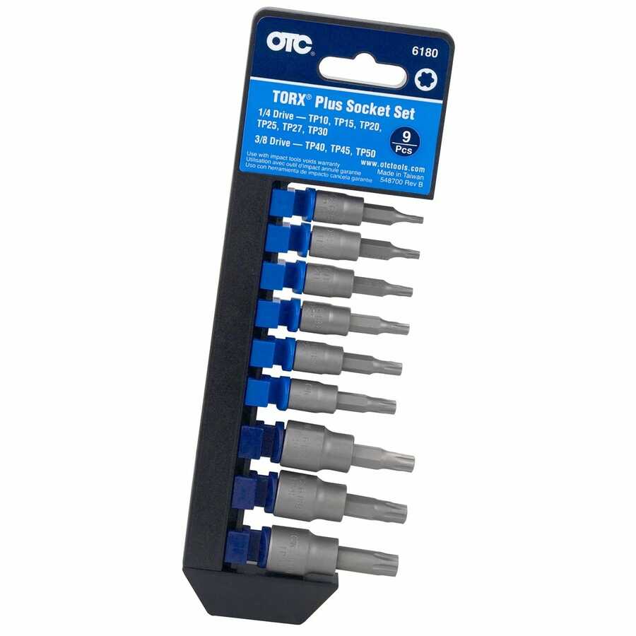 1/4 & 3/8 In Dr Torx Plus Bit Socket Set - 9-Pc