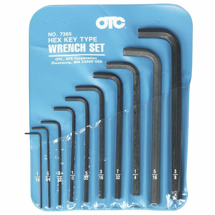 KD Tools 56257 SAE Allen Wrench Hex Key Loop THandle Set 6 Inch 8Pc