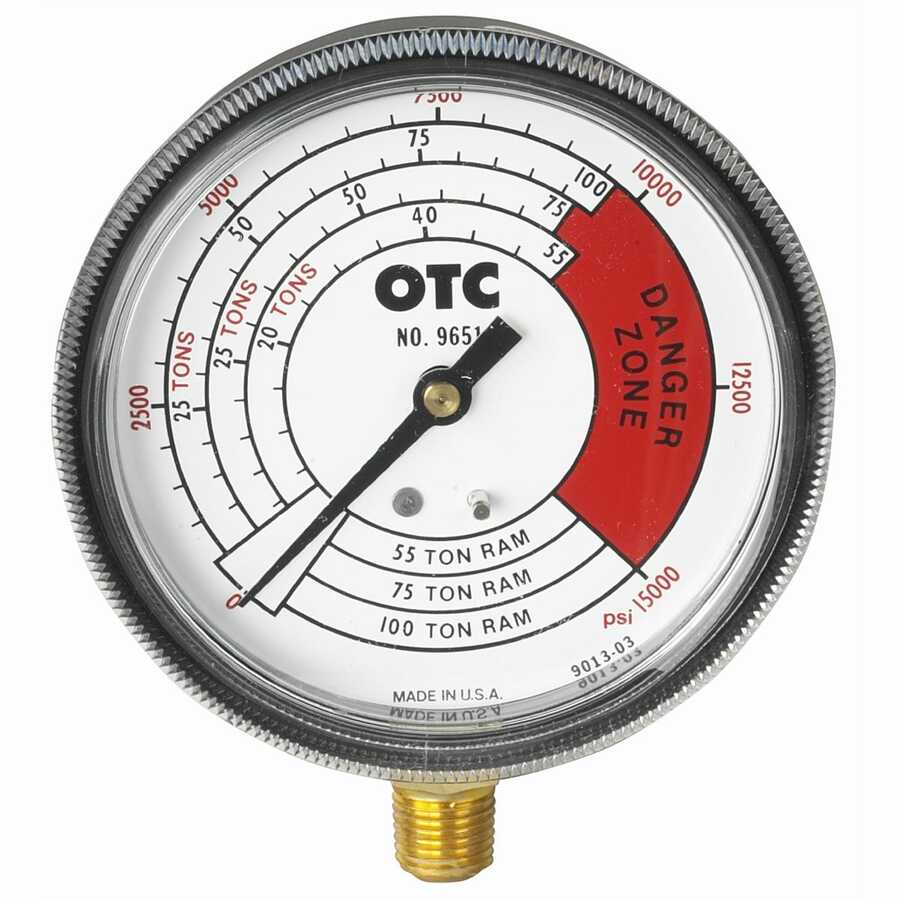 Pressure and Tonnage Gauge - 4 Scales 0 to 100 Ton